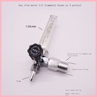 Quarter 1/4 Gas Flow Meter 4 Points Argon Meter Ar Flow Meter Carbon Dioxide Meter Float Degree Flow