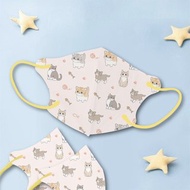 天心/醫療口罩/2~4歲/幼童立體30入/可愛貓咪