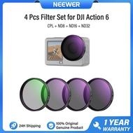 NEEWER Snap บนชุดฟิลเตอร์สำหรับ DJI Osmo Action 6 CPL UV ND8 ND16 ND32 ND64 ND1000 LPR Nd/pl ชุดตัวก
