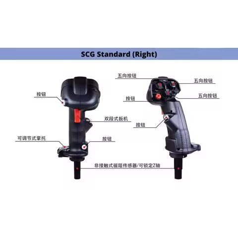 Original VKB Gladiator NXT EVO SCG Flight Stick Dual Trigger 3 Hats RGB Hall Effect Twist for DCS PC