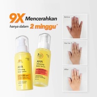 MINJIE x White Inc AHA Whitening Body Serum Lotion 100ml Dark Skin Body Brightening Cream Dosting
