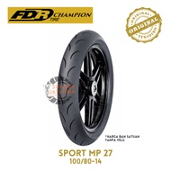 FDR Sport MP 27 100/80-14 Ring 14 100/80 Soft Compound Tubeless Motorcycle Tire Vario Mio BEAT Esp S