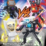 Mainan Skibidi Toilet Siren Head Figure Pajangan Figure Mainan Anak Skibidi Toilet Set isi Mainan Sk
