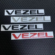 【Honda】NEW 3D Metal VEZEL Letter Auto Car Emblem Badge Sticker Decal Replacement For Honda VEZEL