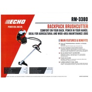 [READY STOCK] HIGH QUALITY ECHO RM-3380 BACKPACK BRUSH CUTTER