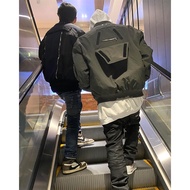 B7NS Undermycar vibe Multi-pocket Functional Cotton Padded Jacket Male Bomber Jacket Loose MA1 Short