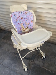 日本 Japan Aprica Combi Dreamy High Chair Baby Star Aprica chicco Baby BB High Chair kids 嬰兒 高椅 餐椅 搖搖床 手動餐搖椅 初生安撫餐搖椅 安全嬰兒座椅 可移動 搖搖椅 幼兒 兒童 not IKEA stokke babybjorn bedi long peg-perego California Bear car seat baby car stroller