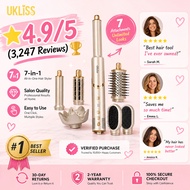 Ukliss Hair Dryer Brush 8 In 1 Multifunctional  Automatic Styler Hair Curler Straightener 630 Millio