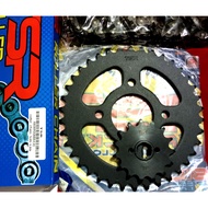 TSR ( 520 )  Sprocket Chain SET for RS150, TMX125, TMX150 Supremo, Motorcycle | Big Size