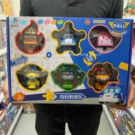 Genuine Deformed Police Car Polly Toy Sheriff POLI Ambulance Roy Fire Truck Child Rescue Fleet