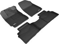3D MAXpider Kia Forte 2019-2020 Custom Fit All-Weather Car Floor Mats Liners, Kagu Series (1st & 2nd