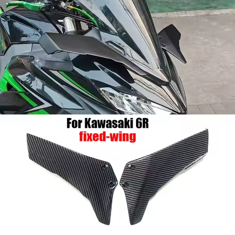 For Kawasaki ZX6R ZX636 Motorcycles Accessories Winglet Aerodynamic Wing Kit Spoilers ZX6R ZX4RR ZX2