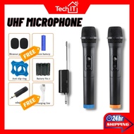 UHF Wireless Microphone Wireless Karaoke Microphone Dynamic Mikrofon Tanpa Wayar Wireless Mic Profes