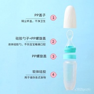 🚓Baby Silicone Soft Head Rice Paste Bottle Baby Feeding Bottle Squeeze Spoon Baby Food Bottle Rice Cereal Spoon with Suc