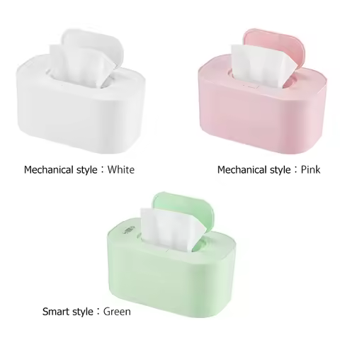 Baby Wet Wipes Dispenser Baby Wipe Warmer Surround-Heating Large Capacity Wipes Dispenser 3 Heat Lev