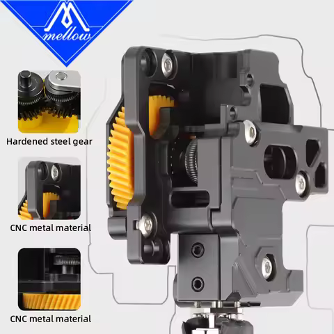 Mellow CNC DIY FluxHeat Extruder & TZ Water Hotend For Upgrade Bambu Lab X1 X1C P1P P1S 3D Printer W