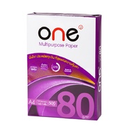 กระดาษถ่ายเอกสาร A4 80 แกรม 500 แผ่น/รีม ONE
