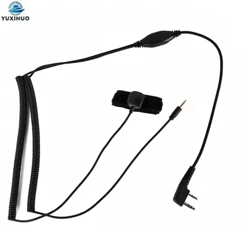 2-pin V3 V6 V8 Bluetooth Helmet Finger PTT Mic Headset Connenting Separation Cable for Kenwood Baofe