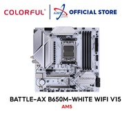Colorful BATTLE-AX B650M-WHITE WIFI V15 AM5 Gaming Motherboard COMBO 7500F / 7600 / 7700X / 7800X3D 
