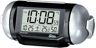 Seiko Clock Clock Alarm Clock Radio Digital Loud PYXIS Pixis 01: Black Metallic Body Size: 3.8 x 8.7 x 4.9 inches (9.8 x 22.2 x 12.5 cm) BC401K