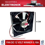 Fan DC 12v 6cm 6x6 12 volt WINNER Cooling Fan / Exhaust Fan Kipas 12volt 6 cm COD / BISA BAYAR DITEM