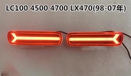 สำหรับ Lexus LX470สำหรับ Toyota Land Cruiser 100 LC100 1998-2007รถด้านหลังกันชน Reflector ไฟเบรค Mar