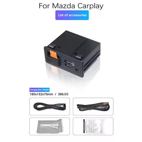 2024 New Upgrade P2 CarPlay Android Auto USB Adapter Hub OEM for Retrofit Mazda 2 3 6 CX30 CX5 CX8 C