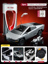 รถบรรทุกสัตว์เลี้ยงขนาดใหญ่ Tesla Alloy Car Toy Inertia สำหรับเด็ก 3-18 ปี รถบรรทุกสัตว์เลี้ยงสำหรับ