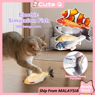 Cute Q fish toy cat toys automatic baby toys kucing mainan bergerak ikan mainan bergerak ikan tepuk 