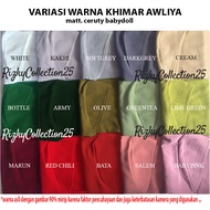 TERMURAH! KHIMAR AWLIYA COLLECTION/KHIMAR ADIBA AWLIYA / KHIMAR HIJAB KERUDUNG 2 LAYER / JILBAB KERU