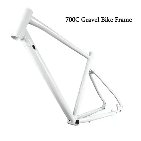 Bicycle Gravel Road Frame 700C Aluminum Alloy Disc Brake Off-road Bike Frame with FORK 700x23 Custom