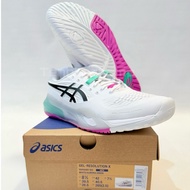 Asics Gel Resolution X Men White Aurora Green/ Tennis Shoes Asics Gel Resolution X White Aurora Gree