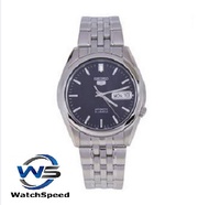 Seiko 5 SNK357K1 SNK357K SNK357 Analog Automatic Stainless Steel Blue Dial Mens Watch