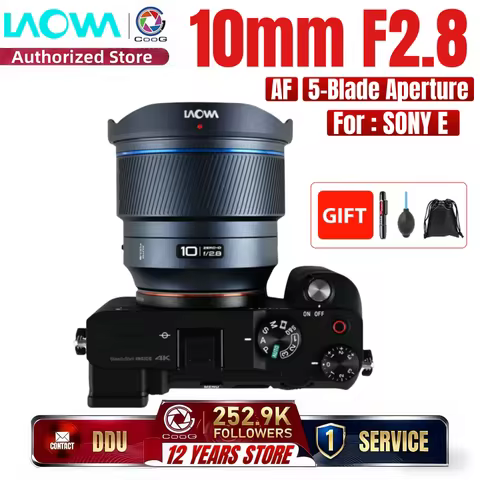 LAOWA 10MM F2.8 NEW AF FF II Lens Full Frame MF/AF Lens For Sony zve10 a6000 Mount Camera