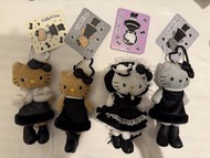 Sanrio Hello Kitty 娃娃吊飾 學生 日燒 黑色kitty 掛件 公仔日本