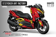 สติ๊กเกอร์ Xmax 2018-2022ลายโรบอท งานลิขสิทธิ์แท้ © เอส.ที.สติ๊กเกอร์ คุณภาพ3M