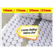 (Loose Selling) ORIGINAL Self Adhesive Velcro Dot Magic Tape Pita Velcro Round Dot Loose 魔术贴 相思带 (pa