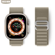 สายนาฬิกาอัลไพน์สำหรับสายนาฬิกา Appleสำหรับ Apple Watch 49มม. 41มม. 38มม. 44มม. 40มม. แถบผ้าไนลอนสำหรับ Apple Watch 49มม. พิเศษ2/อัลตร้าซีรีส์9 8 7 6 5 4 3 2 1 SE SE2
