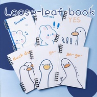 A5/B5 Binder Loose-Leaf Notebook 60 Sheets Lined Book Kawaii Note Set A5 Notebook B5 Notebook
