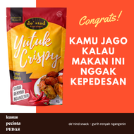 denind snack Yutuk Crispy cemilan Gurih Renyah Rasa Hot Spicy - Pedas