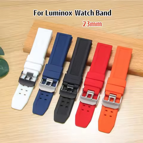 23mm Silicone Watch Strap for Luminox Military 7251 3050 Watchband Men Women Sport Waterproof Watch 