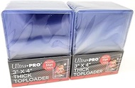 Ultra Pro 2 55pt Top Loader Packs 25ct (50 Total Toploaders) 81181-55 Pt for Thick Cards