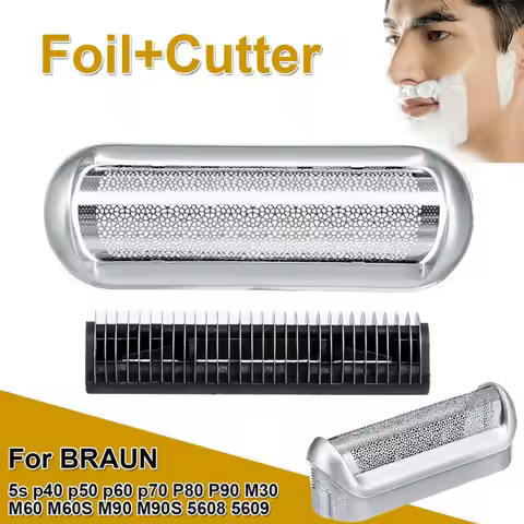 1PC Replacement Shaver Blade Cutter Foil Kit Shaver Head Foil Replacement For Braun 5s p40 p50 p60 p