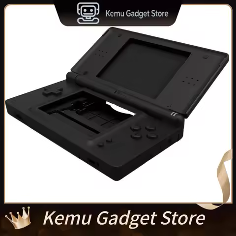 Solid Black Outer Casing for Nintendo DS Lite NDSL