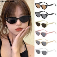 EUCALYTUSS Cat Eye Shape Sunglasses, Small Frame UV400 Sun Protection Sun Glasses, Fashion Colorful 
