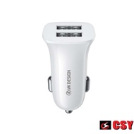 [CAR VHARGER] WK DESIGN WP-C35 Dual USB Car Charger - 2.4A Max, 12V-24V Input, for Smartphone and Ta