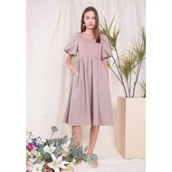 Lzzie Brie Contrast Fabric Dress