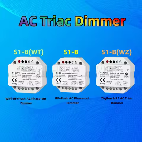Skydance S1-B/S1-B(WT)/S1-B(WZ) 2.4G LED Controller WiFi & RF Push AC Triac Dimmer Switch For Single