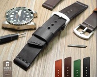 🇭🇰 包郵 ✅ SOLID FULL GRAIN LEATHER STRAPS 厚牛皮手錶錶帶 - Rolex Panerai Omega IWC Tudor, Seiko, Grand Seiko,