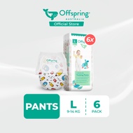 Offspring Fashion Baby Diapers Pants L (216pcs) [6 Packs]
